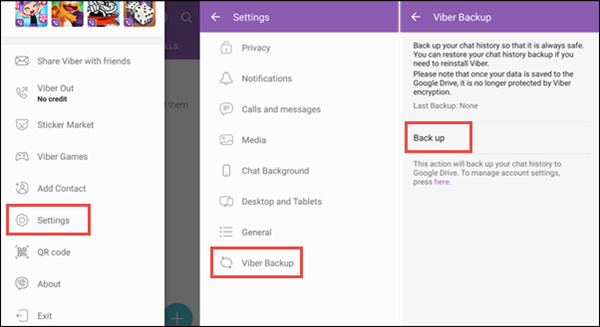 recuperare i messaggi Viber cancellati su Android