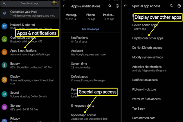 Rilevata sovrapposizione dello schermo
