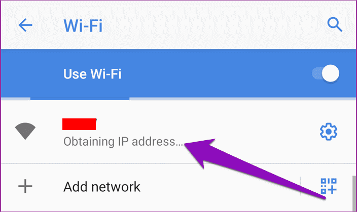 Wi-Fi bloccato l'ottenimento dell'indirizzo IP