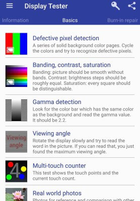 diagnosticare il display del telefono