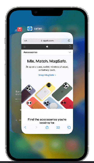 scorrere verso sinistra o verso l'alto l'anteprima