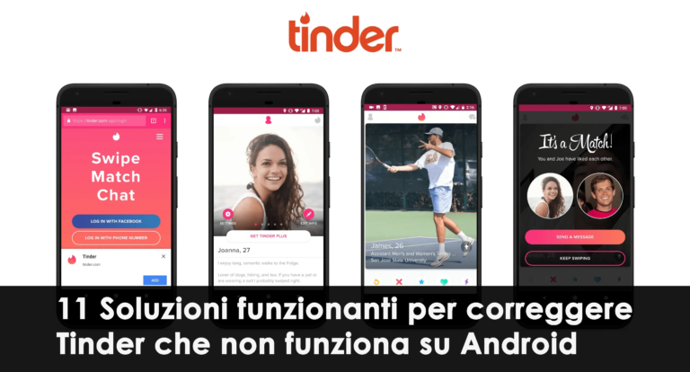 correggere Tinder che non funziona su Android