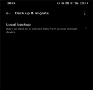 Backup locali