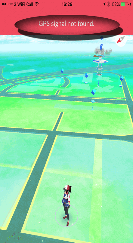 Segnale GPS Pokemon Go non trovato