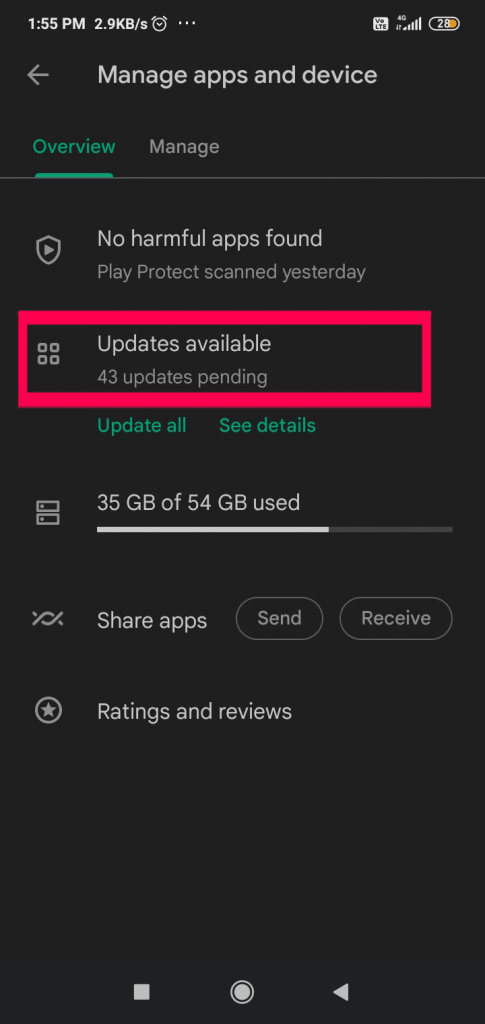 la notifica di Gmail non funziona