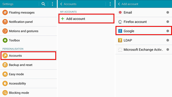 inserisci le credenziali del tuo account Gmail