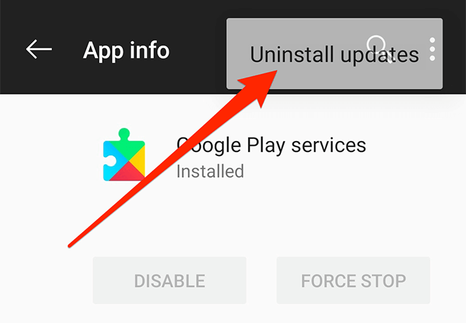 controllo degli errori di Google Play Store per gli aggiornamenti