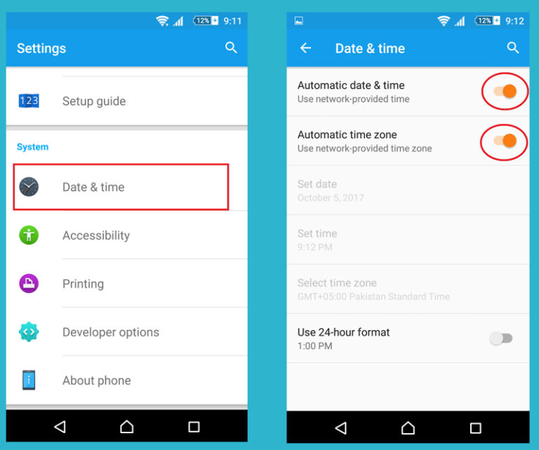 "controllo degli errori per gli aggiornamenti" sul Play Store