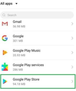 controllo degli errori di Google Play Store per gli aggiornamenti