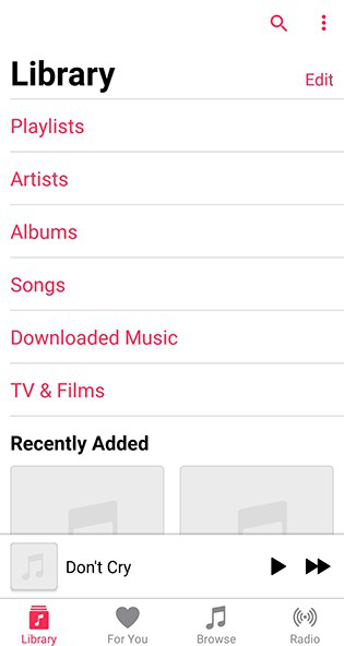 spostare la musica di iTunes su Android