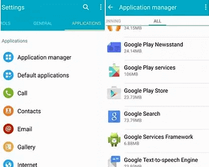 cancella i dati e la cache di Google Fi