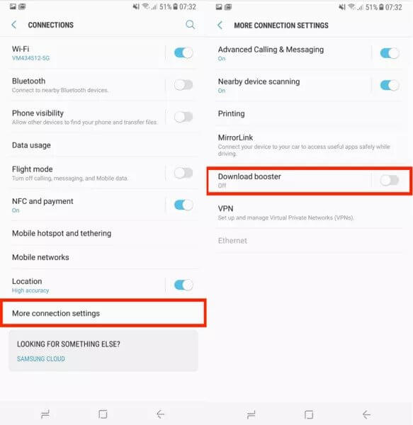 Altre connessioni e impostazioni