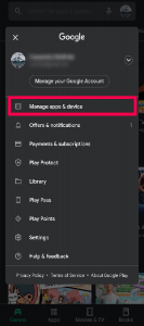 Gestisci app e dispositivo