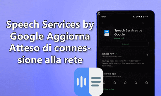 Speech Services by Google Aggiorna Atteso di connessione alla rete