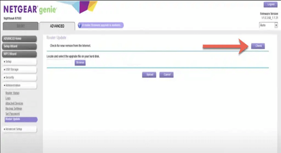 controlla l'aggiornamento disponibile