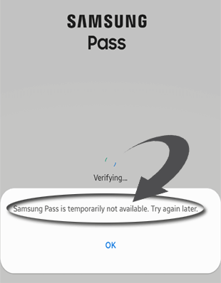 Samsung Pass è temporaneamente non disponibile