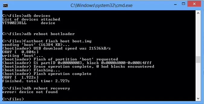 flashing di una ROM con Fastboot