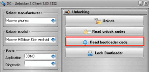 unlock bootloader of Huawei