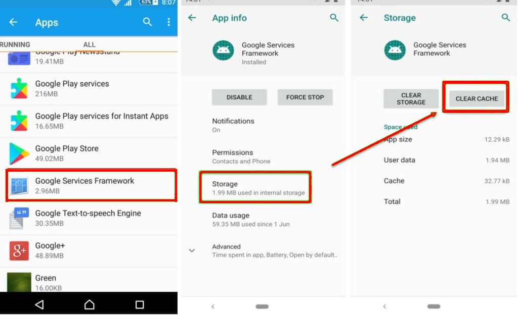 Utilizzo spazio di archiviazione