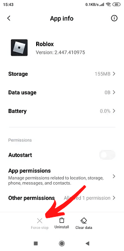 Roblox crash su Android