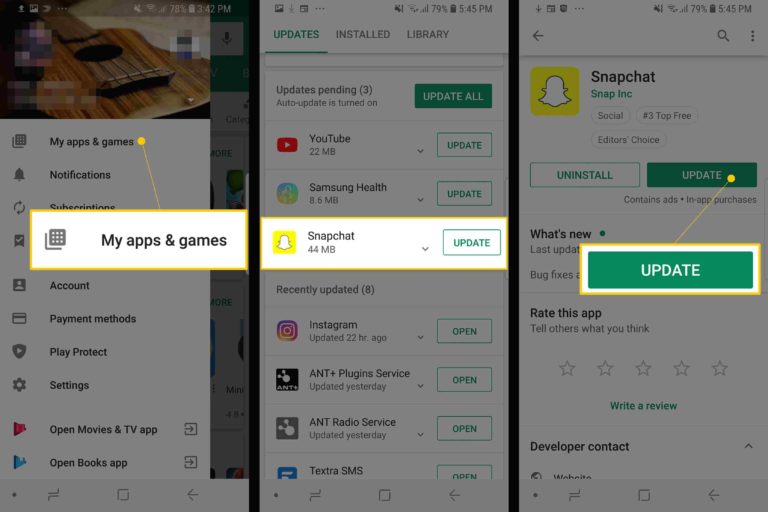 filtri Snapchat non funzionano Android