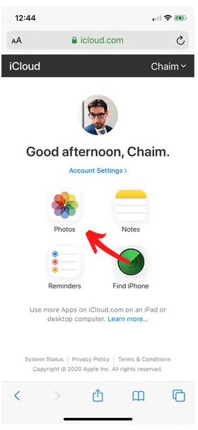 Trasferire iCloud Foto a Android telefono