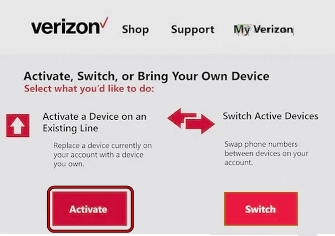 correggere l'errore di provisioning di Verizon