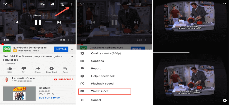 Come abilitare la realtà virtuale su YouTube