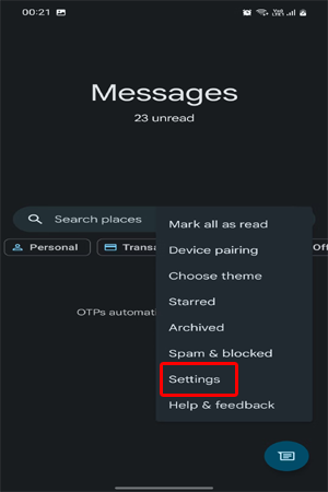 OTP elimina automaticamente dopo 24 ore