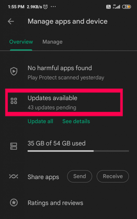 messaggi continuano a fermarsi su Android