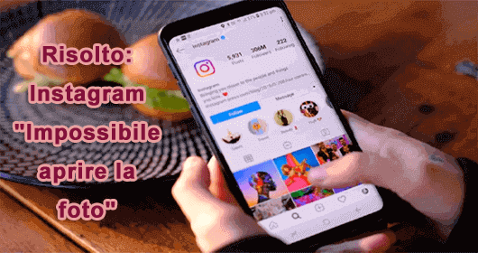 Instagram non è in grado di caricare l'immagine