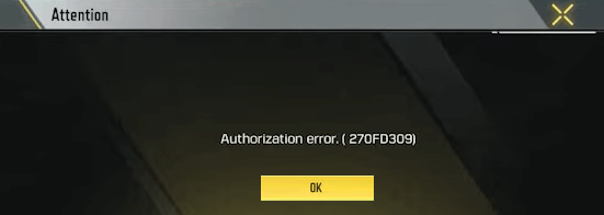 Errore di accesso a Facebook di CODM