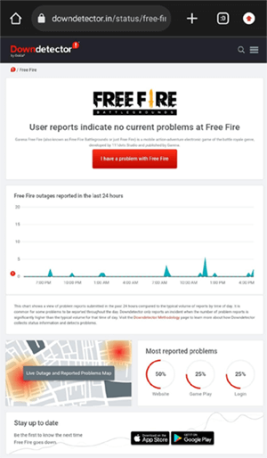 Free Fire Max Errore di connessione di rete