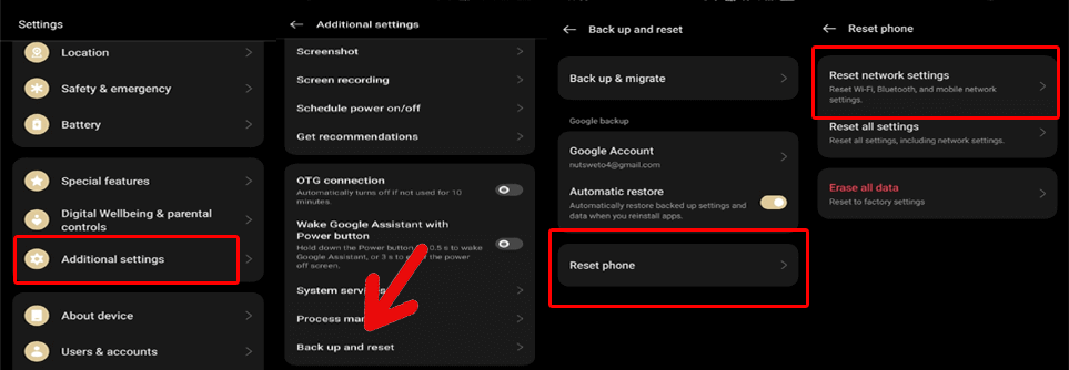 Nessuna connessione Internet trovata