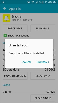 Correggere Snapchat “This Message Is No Longer Available” l'errore