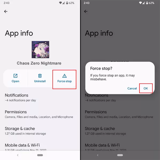Chaos Zero Nightmare non funziona su Android