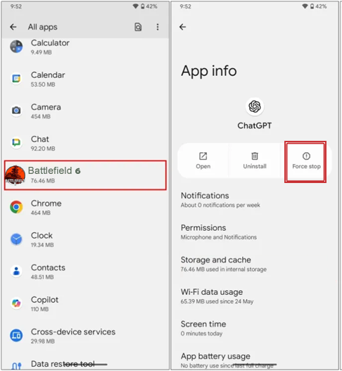 Battlefield 6 An Undefined l'errore Android