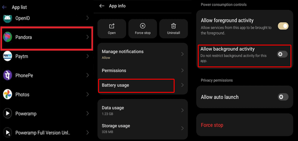 crash Keeps di Pandora su Android