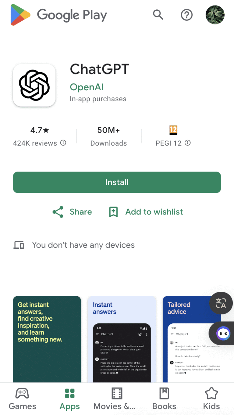 ChatGPT l'errore Conversation Not Found su Android